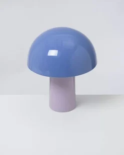 Flash Sale Cogumelo Keramiklampe Cornflower Lila Lampen