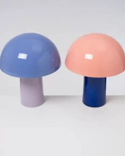 Flash Sale Cogumelo Keramiklampe Cornflower Lila Lampen