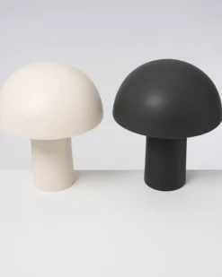 Clearance Cogumelo Keramiklampe Dunkelgrun Lampen