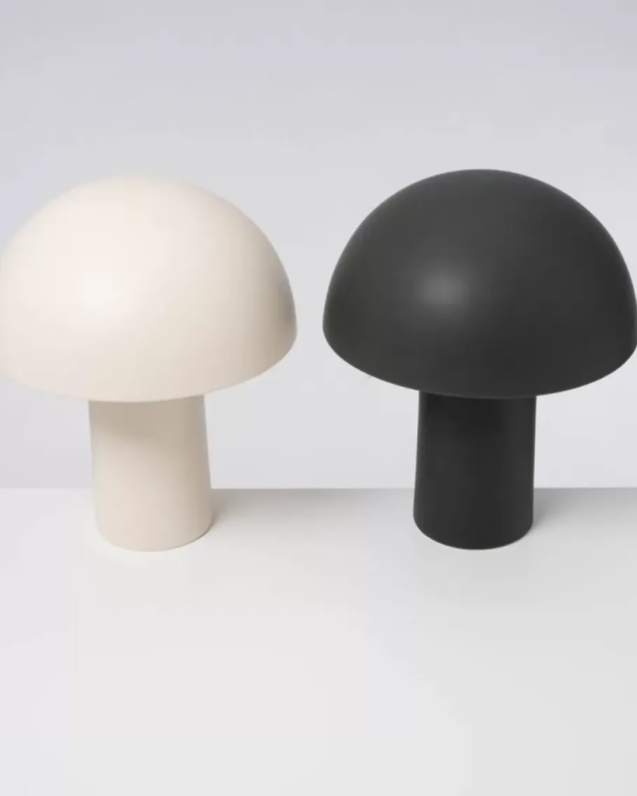 Clearance Cogumelo Keramiklampe Dunkelgrun Lampen
