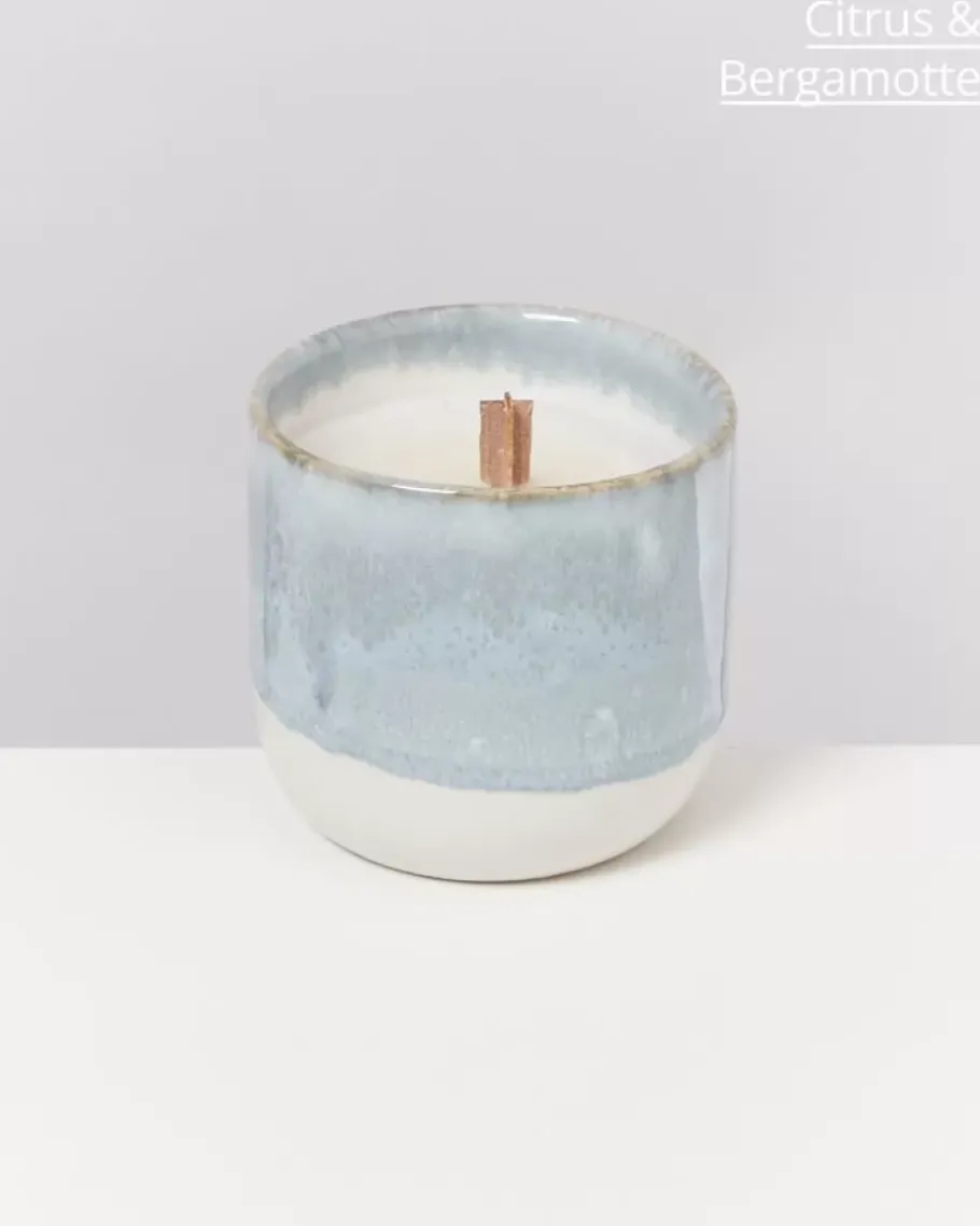 Discount Coimbra Duftkerze "Dia No Mar" Graublau Duftkerzen