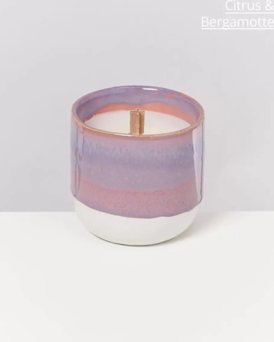 Outlet Coimbra Duftkerze "Dia No Mar" Lila Rosa Duftkerzen