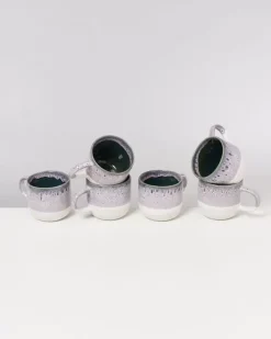 Fashion Coimbra 6Er Set Tasse Gros Rosa Grun Tassen & Becher