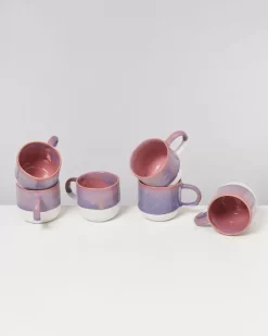 Flash Sale Coimbra 6Er Set Tasse Gros Lila Rosa 6 Teilige Sets
