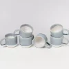Outlet Coimbra 6Er Set Teetasse Graublau Tassen & Becher Sets