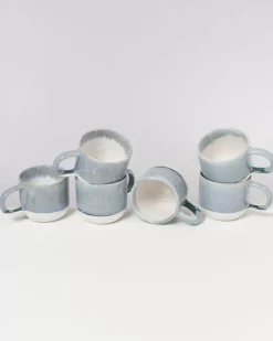 Shop Coimbra 6Er Set Teetasse Graublau Tassen & Becher