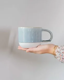 Clearance Coimbra Tasse Gros Graublau Große Tassen