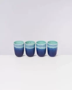 Outlet Copa Alto 4Er Set Becher Gros Turkis Tassen & Becher Sets