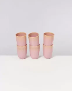 Store Copa Alto 6Er Set Becher Gros Gelb Rose 6 Teilige Sets