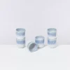 Cheap Copa Alto 6Er Set Becher Klein Blau Weis Tassen & Becher Sets