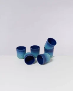 Cheap Copa Alto 6Er Set Becher Klein Blau Turkis Tassen & Becher