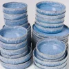 Best Cordoama Blau Gesprenkelt - 40 Teiliges Set Geschirr Sets