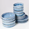 Fashion Cordoama Blau Gesprenkelt - 16 Teiliges Set Geschirr Sets
