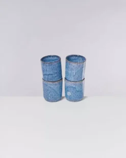 Hot Cordoama 4Er Set Becher Gros Blau Gesprenkelt 4 Teilige Sets
