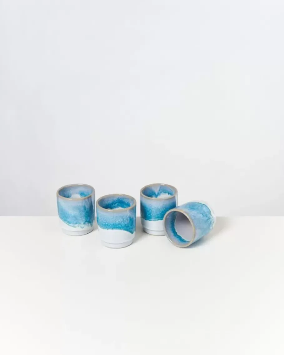 Flash Sale Cordoama 4Er Set Becher Klein Aqua Tassen & Becher Sets