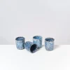 Sale Cordoama 4Er Set Becher Klein Blau Gesprenkelt Tassen & Becher