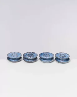 Clearance Cordoama 8Er Set Eierbecher Blau Gesprenkelt Eierbecher