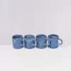 Best Cordoama 4Er Set Tasse Gros Blau Gesprenkelt Tassen & Becher Sets
