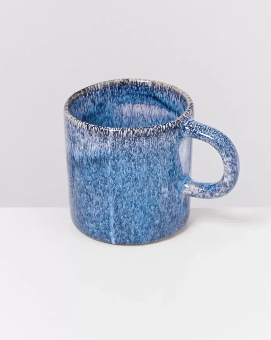 Best Cordoama 4Er Set Tasse Gros Blau Gesprenkelt Tassen & Becher Sets