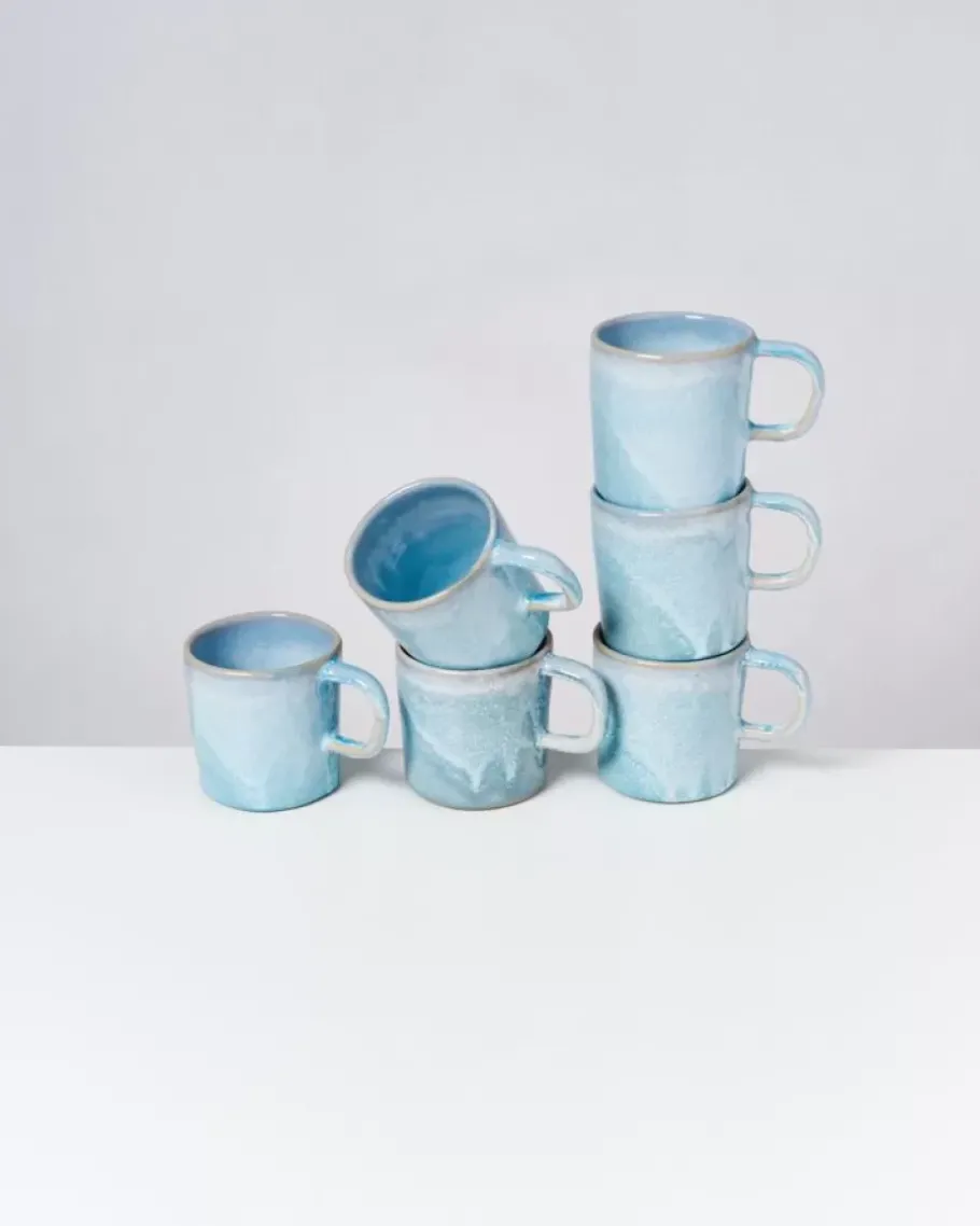 Flash Sale Cordoama 6Er Set Tasse Gros Aqua Tassen & Becher Sets