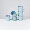 Clearance Cordoama 6Er Set Tasse Gros Aqua 6 Teilige Sets