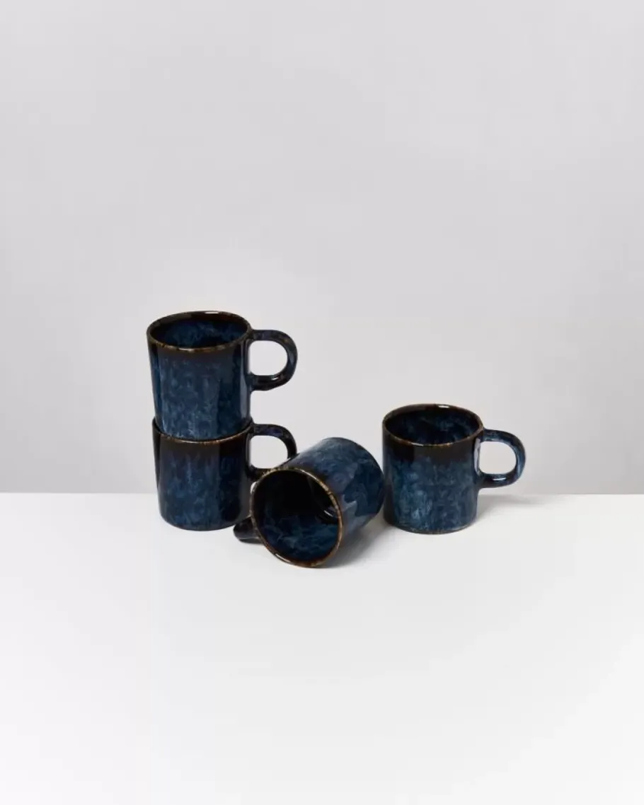 Fashion Cordoama 4Er Set Tasse Gros Dunkelblau 4 Teilige Sets