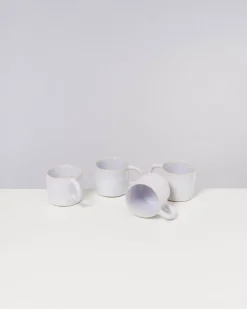 Fashion Cordoama 4Er Set Tasse Klein Weis Tassen & Becher