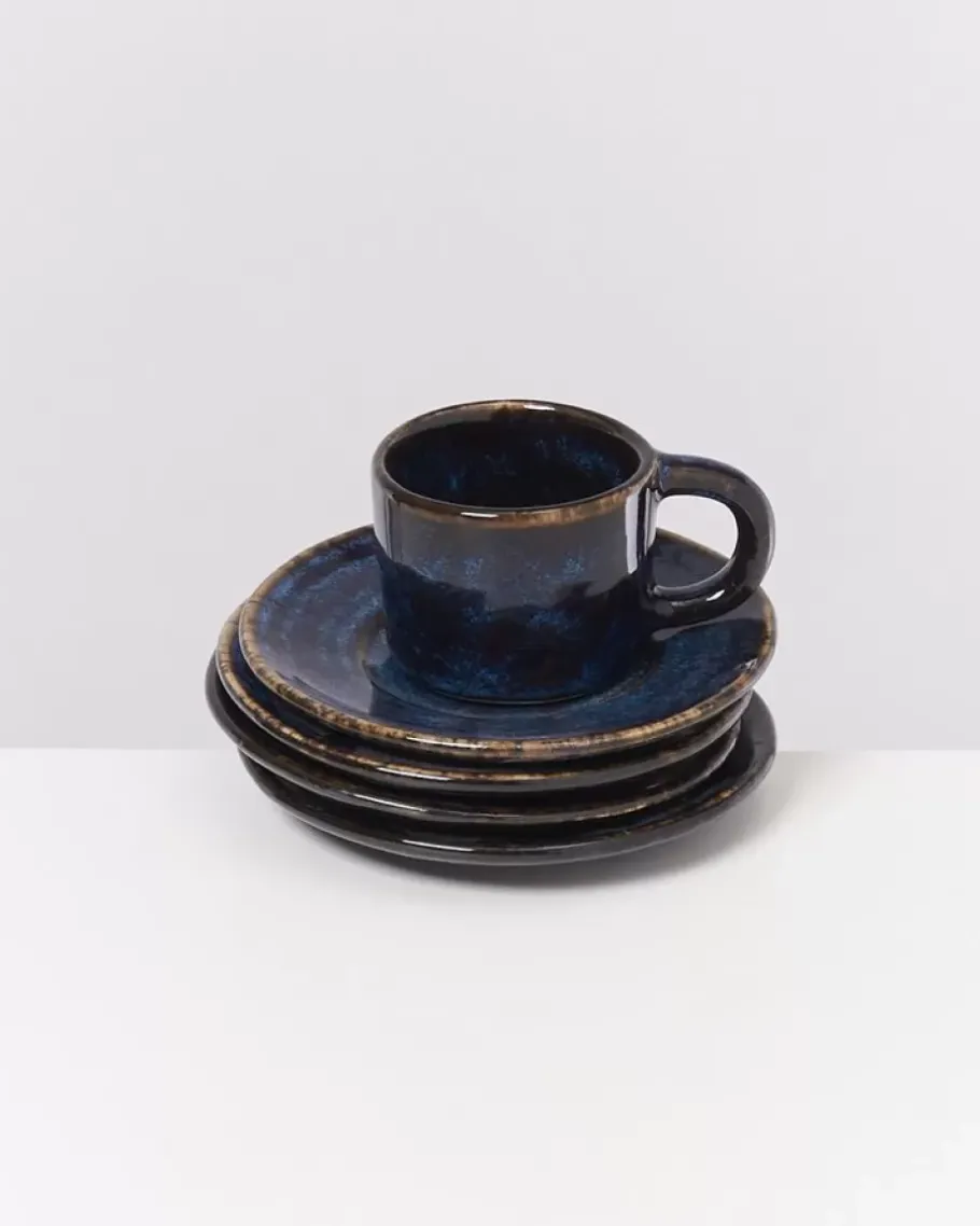 Discount Cordoama Espresso-Untertasse Dunkelblau Tassen & Becher