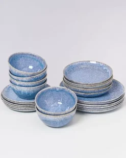 Outlet Cordoama Klassik Blau Gesprenkelt - 24 Teiliges Set 24 Teilige Sets