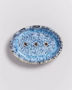 Discount Cordoama Seifenschale Blau Gesprenkelt Seifenschalen