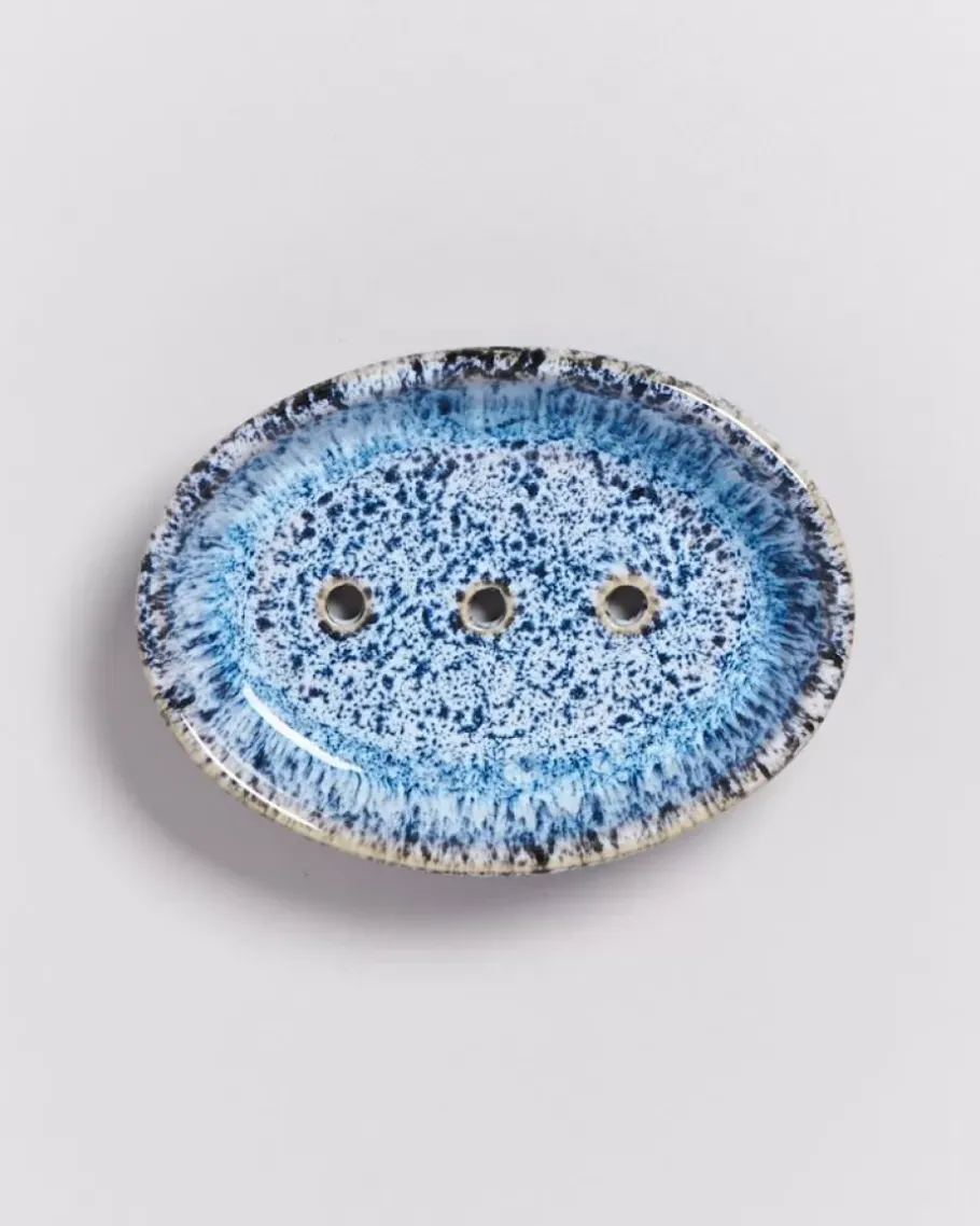 Discount Cordoama Seifenschale Blau Gesprenkelt Seifenschalen