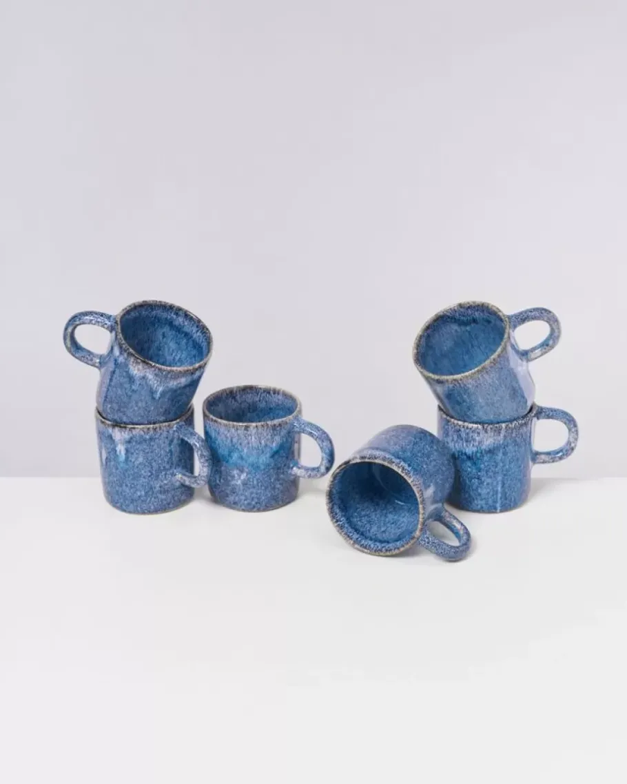Outlet Cordoama Tasse Gros Blau Gesprenkelt Große Tassen