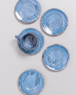 Online Cordoama Untertasse Blau Gesprenkelt Kleine Tassen