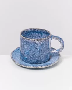 Online Cordoama Untertasse Blau Gesprenkelt Kleine Tassen