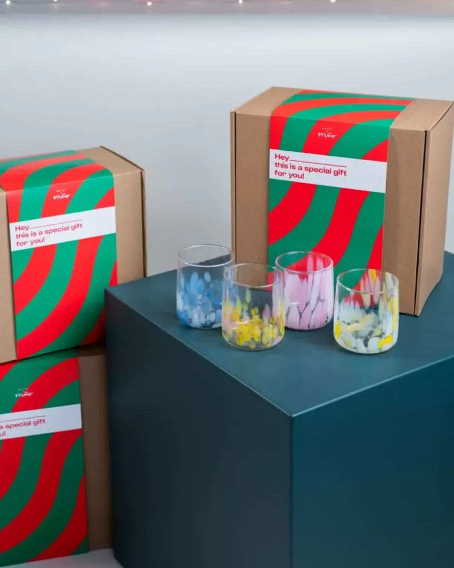 Sale Geschenkbox - 4 X Alegria Glas Klein Gläser
