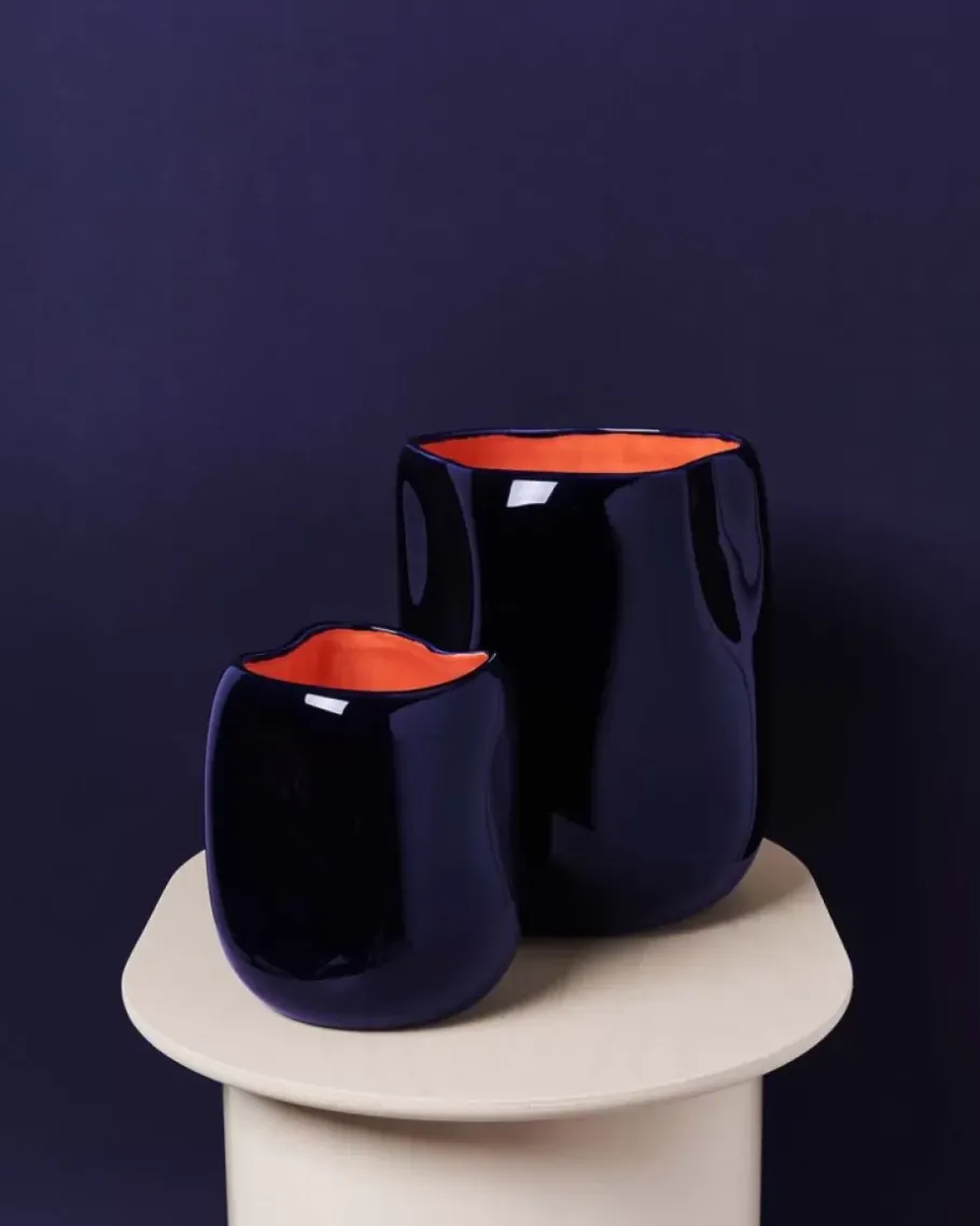 Hot Joao Vase L Blau Coral Joao L