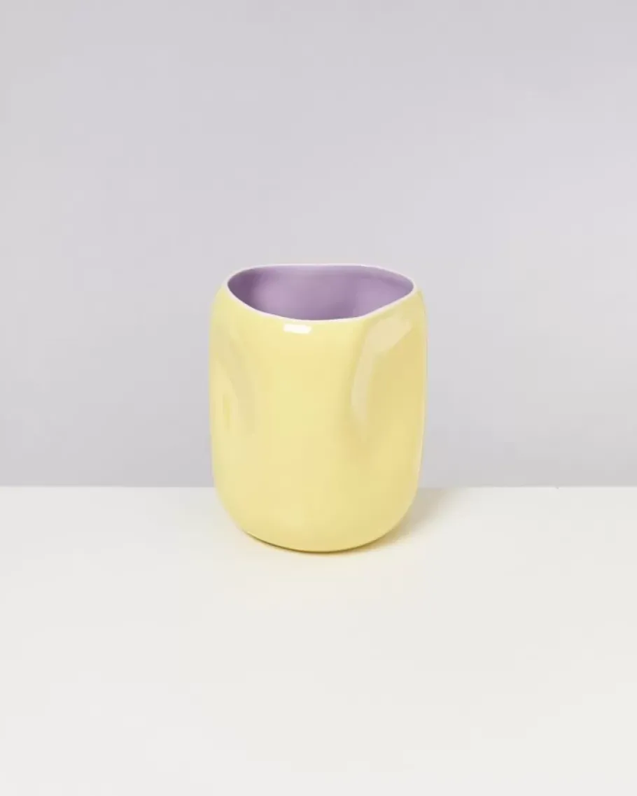 New Joao Vase L Gelb Lila Vasen