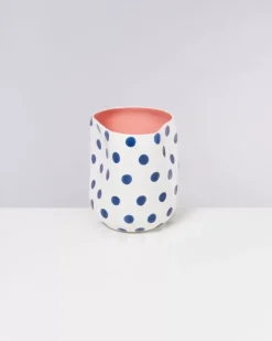 Outlet Joao Vase L Weis Mit Punkten Vasen