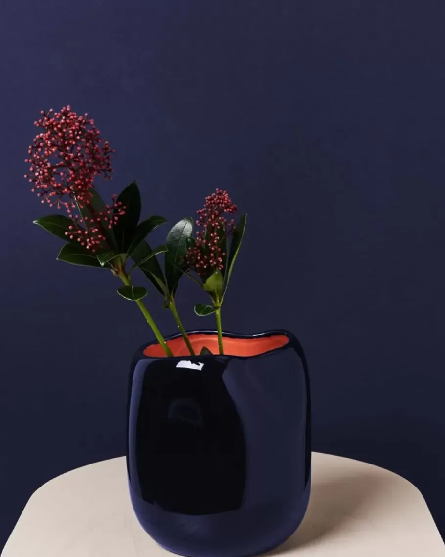 Clearance Joao Vase M Blau Coral Vasen