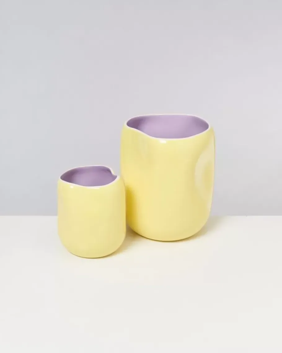 Cheap Joao Vase M Gelb Lila Vasen