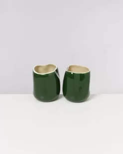 New Joao Vase M Grun Vanille Vasen
