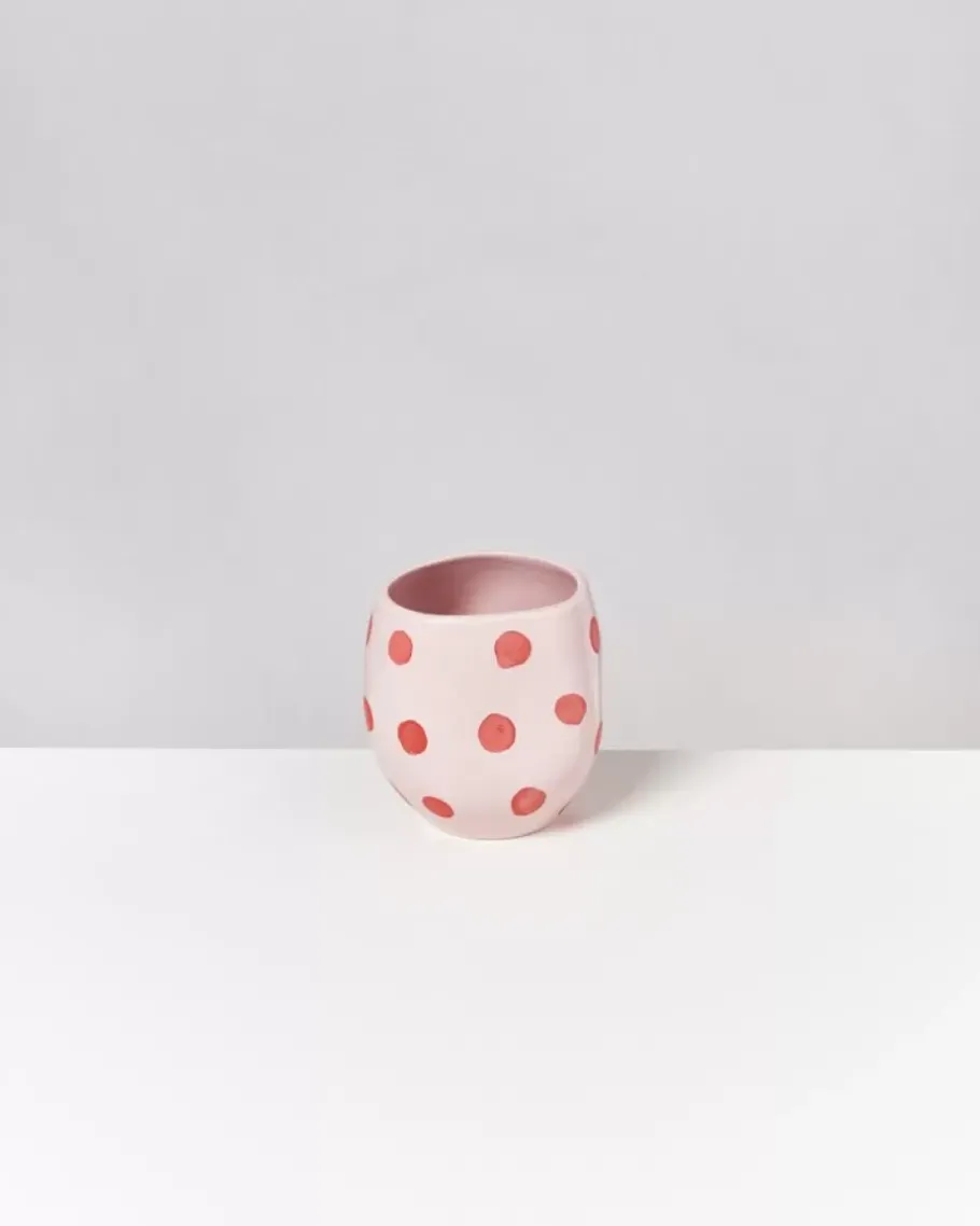 Cheap Joao Vase M Rosa Mit Punkten Vasen