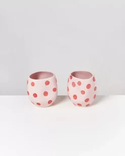 Cheap Joao Vase M Rosa Mit Punkten Vasen