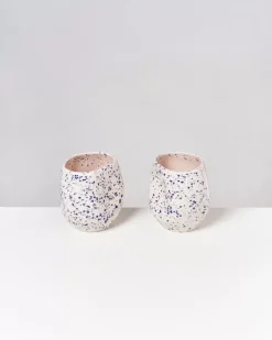 Best Sale Joao Vase M Rose Blau Gesprenkelt Joao M