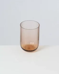 Discount Joia Glas Riffled Bronze Gläser