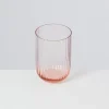 Fashion Joia Glas Riffled Pink Opal Gläser