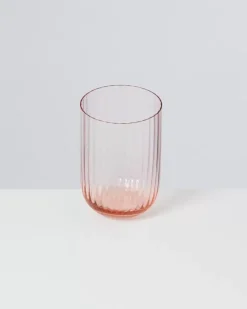 Fashion Joia Glas Riffled Pink Opal Gläser