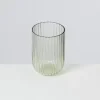Fashion Joia Glas Riffled Smaragd Gläser