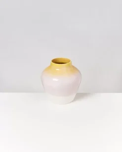 Cheap Madalin Vase Gelb Rosa Gesprenkelt Madalin