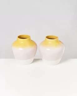 Cheap Madalin Vase Gelb Rosa Gesprenkelt Madalin